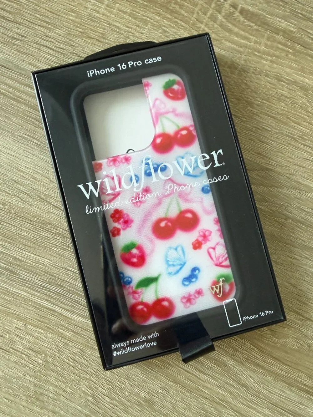 Wildflower Sweet Cherries Phone Case for iPhone 16 Pro